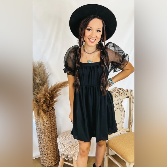 Entro Puff Sleeve Dress - Picture 3 of 3